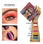 Paleta de Sombras 9 cores Phoera