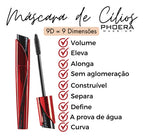 Kit 2un Sérum Crescimento Fios + Máscara De Cílios 9d Phoera