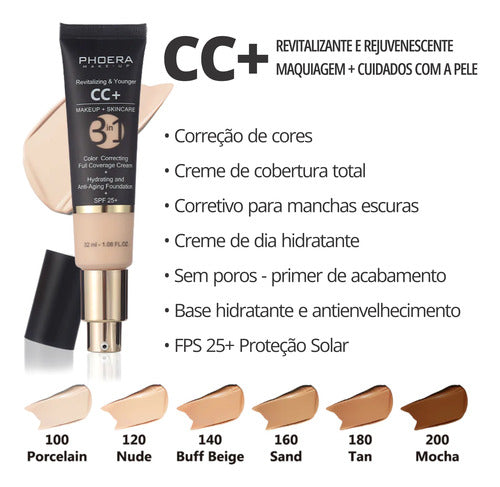 Kit Holiday maquiagem completo 5 itens - Phoera cc+