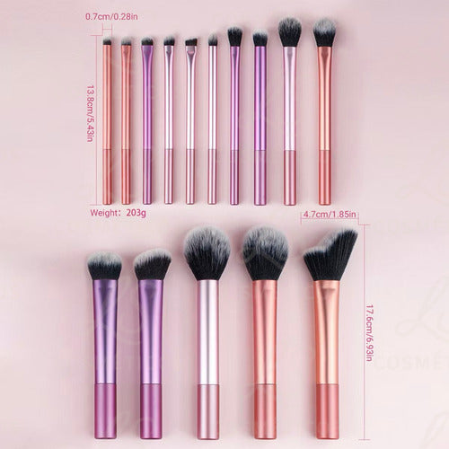 Kit De 8 Pincéis Maquiagem Profissional