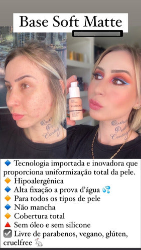 Kit 2und Soft Matte + Natural Look 24h Prova Dágua Phoera