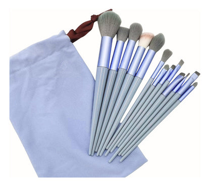 Kit 13 Pincéis Maquiagem Contorno Kabuki Sombra Profissional