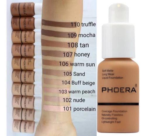 Kit Base Líquida Soft Matte Prova Dagua 24h+ Brinde Esponja Phoera