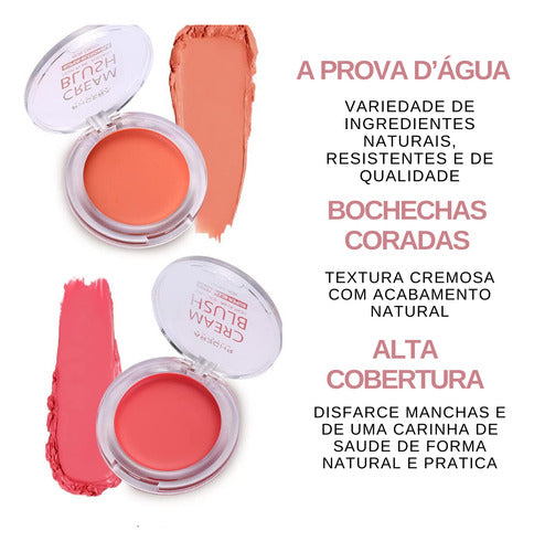 Blush Em Creme - Ultra Pigmentado - A Prova De Água - Phoera