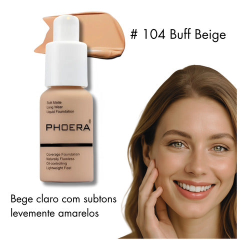 Base Líquida Soft Matte 30ml - Phoera