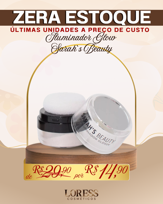 Iluminador Glossy Glitter Shine Glow Brilho Sarah's Beauty