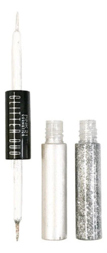 Kit Com 6 Delineador Duo Metálico Com Glitter Shine Pink 21