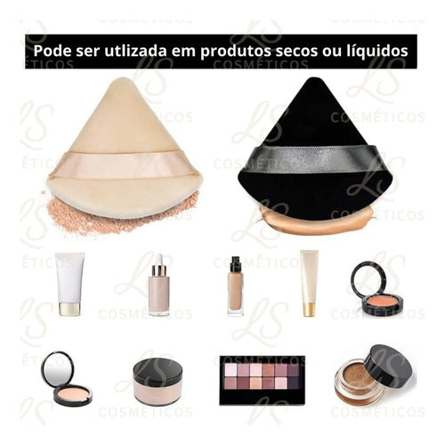 Kit 2 Esponjas Maquiagem - Esponjinhas Para Pó