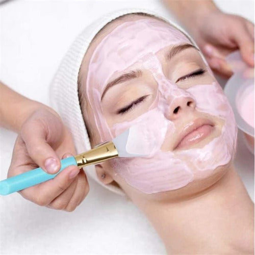 Kit 3 Pincéis Silicone Espatulas Skincare Máscara Creme