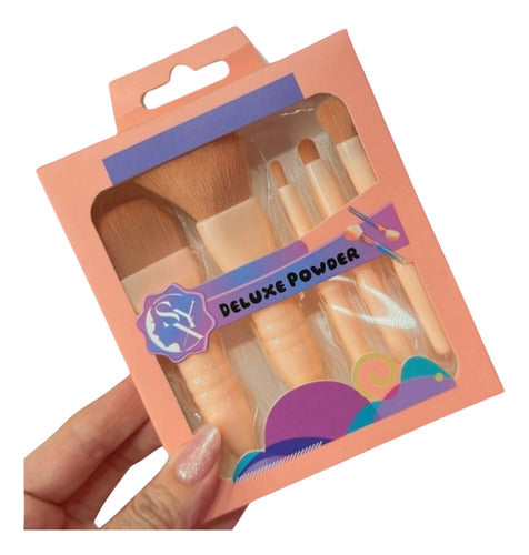 5 Mini Pincéis De Bolsa Deluxe Premium Essenciais Necessarie