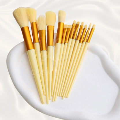 Kit 13 Pincéis Maquiagem Contorno Kabuki Sombra Profissional