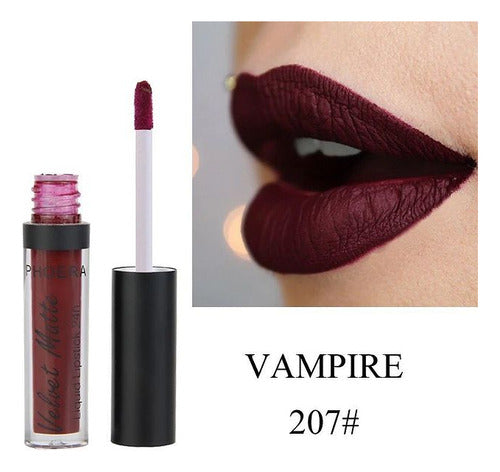 Batom Velvet Matte 24h A Prova De Água Intransferível Phoera
