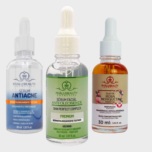 Kit 3und Sérum Facial Pele Hidratação Antirrugas Dia/noite