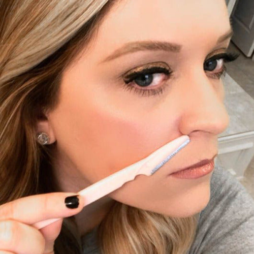 Kit 12 Navalha Para Sobrancelha Feminina Rosto Face Atacado