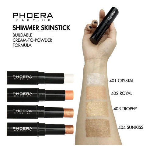 Iluminador em Bastão Cremoso Shimmer Skinstick Phoera
