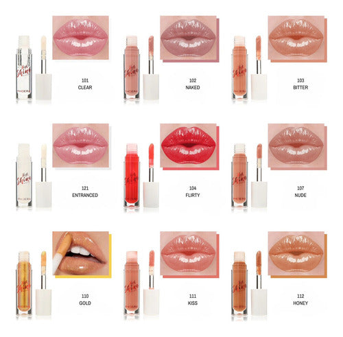 Hydra Gloss Labial High Shine Phoera Boca 85% +hidratada