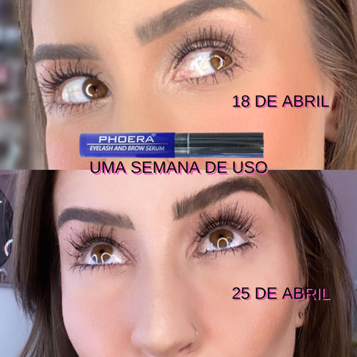 Kit 2un Sérum Crescimento Cílios Sobrancelhas Biotina Phoera