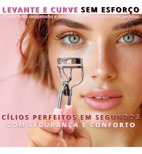 Curvador Modelador Alongador Cílios Curvex Maquiagem Love