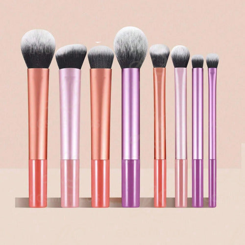 Kit De 8 Pincéis Maquiagem Profissional