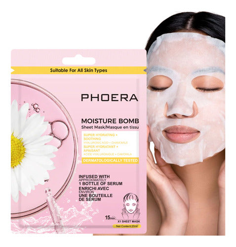 Máscara Bomba Facial Alta Concentração Hidratação Intensa