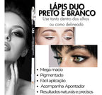 Lápis De Olho Duo Preto E Branco Com Apontador Makeup