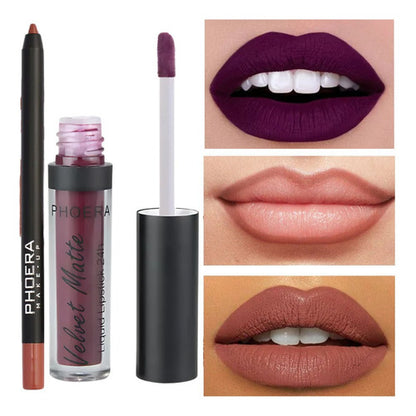 Kit Lábios Divino - Batom Intransferível + Lápis Labial 24hr