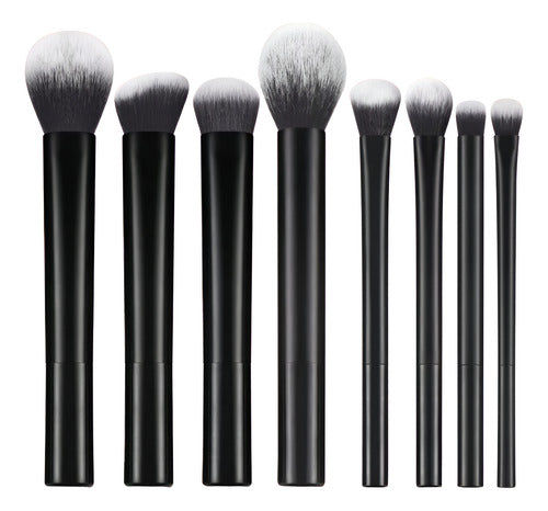 Kit De 8 Pincéis Maquiagem Profissional