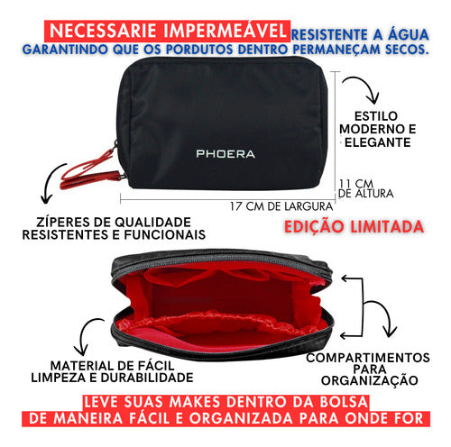 Kit 4und Compre Base Matte +pó 24h Prova D'água Leve 2brinde