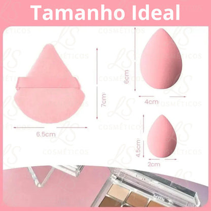 Kit 11 Esponjas De Maquiagem Profissional Textura Premium