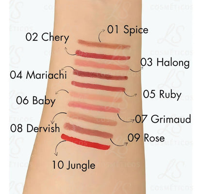 Delineador Labial Matte Contorno De Longa Duração Phoera