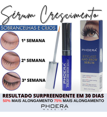Sérum Tratamento Crescimento Cílios Sobrancelhas Phoera