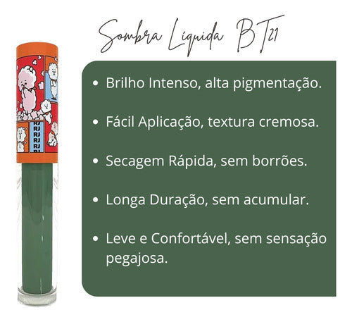 Kit 3 Sombra Líquida Bt21 - Formúla  Secreta