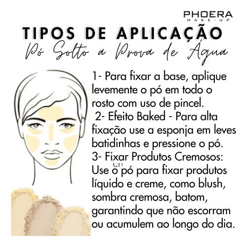 Pó Compacto Sheer Matte 12g Phoera