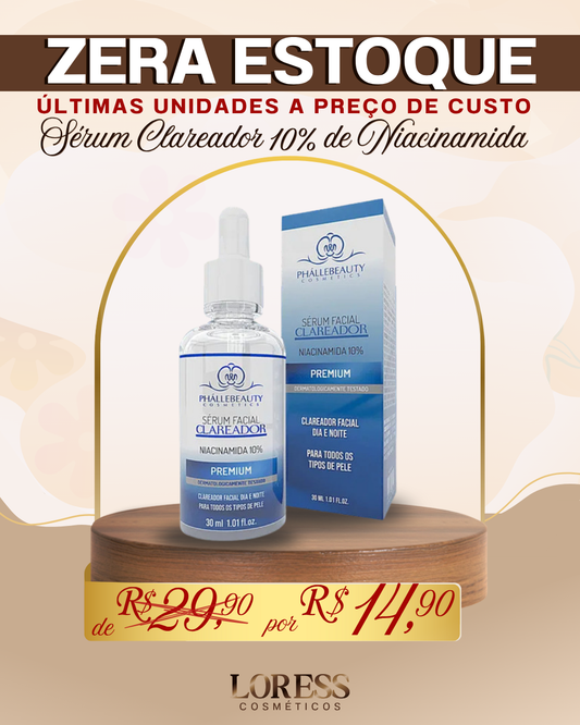 Sérum Clareador Premium Niacinamida10% Skincare Phállebeauty Momento De Aplicação Dia/noite Tipo De Pele Todo Tipo De Pe