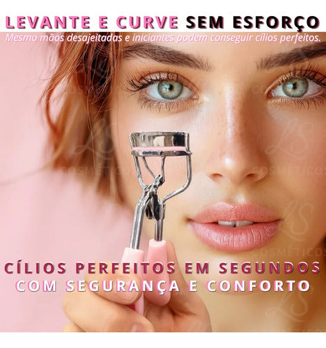 Curvador Modelador Alongador Cílios Curvex Maquiagem Love