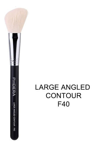 Pincel Profissional Largo Para Contorno Cerda Natural F40