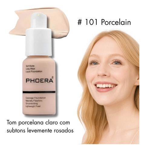 Base Líquida Soft Matte 30ml - Phoera