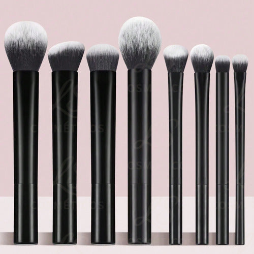 Kit De 8 Pincéis Maquiagem Profissional