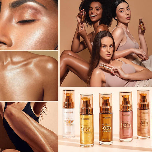 Iluminador Líquido Facial e Corporal Body Luminizer Phoera