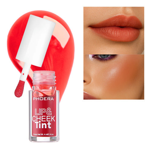 Lip Tint Lábios E Bochechas Matte A Prova D'água Phoera