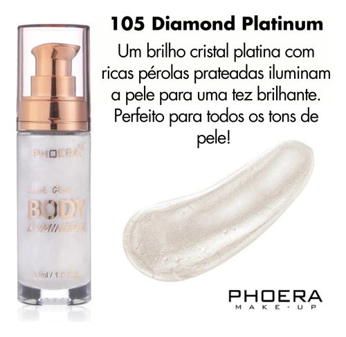 Iluminador Líquido Facial e Corporal Body Luminizer Phoera