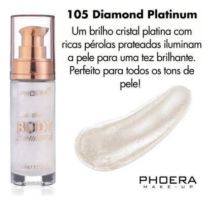 Iluminador Líquido Facial e Corporal Body Luminizer Phoera