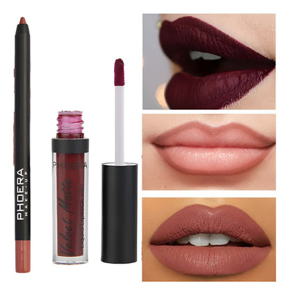 Kit Lábios Divino - Batom Intransferível + Lápis Labial 24hr