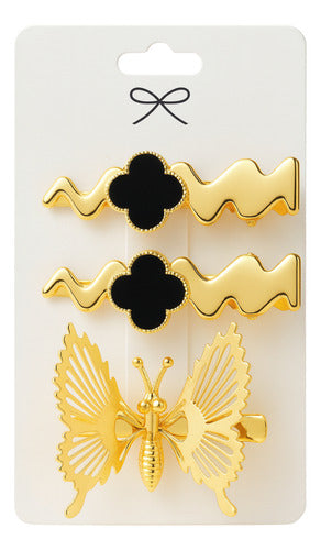 Kit 3 Un Presilhas Grampo De Cabelo