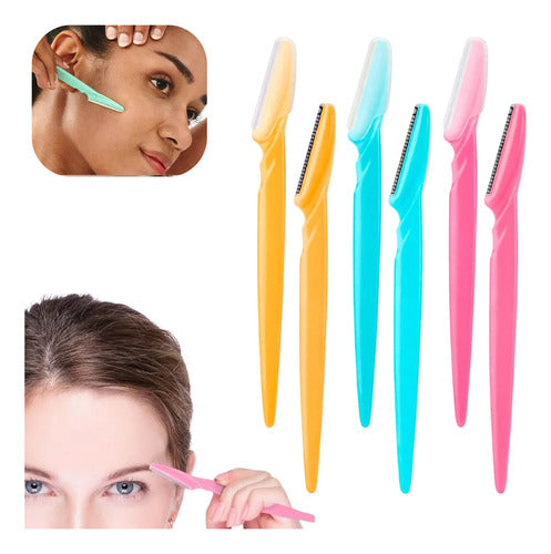 Navalha Para Sobrancelha, Kit Com 6 Lâminas