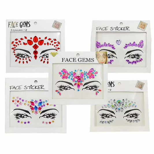 Pedraria Strass de Carnaval Neon Face Gems