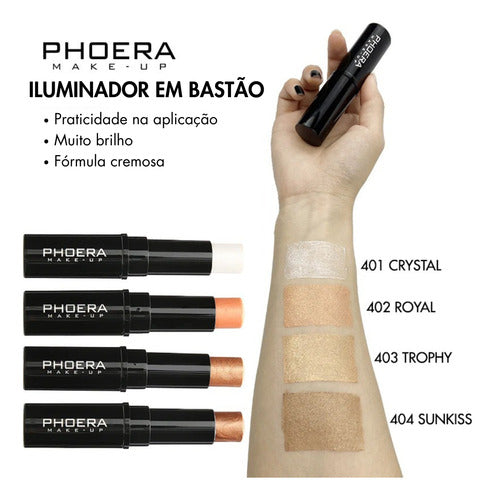 Iluminador em Bastão Cremoso Shimmer Skinstick Phoera