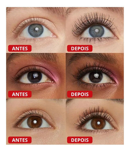 Máscara De Cílios Phoera 9dimensões Tecnologia Revolucionária Alonga Curva Define Dá Volume A Prova De Água Phoera Hipoa