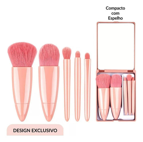 Kit 2un Paleta Sombra Pigmentada + Brinde Case 5pincéis