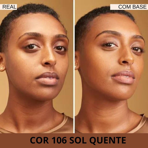 Kit 2 Bases Soft Matte Alta Cobertura Prova D'agua Phoera